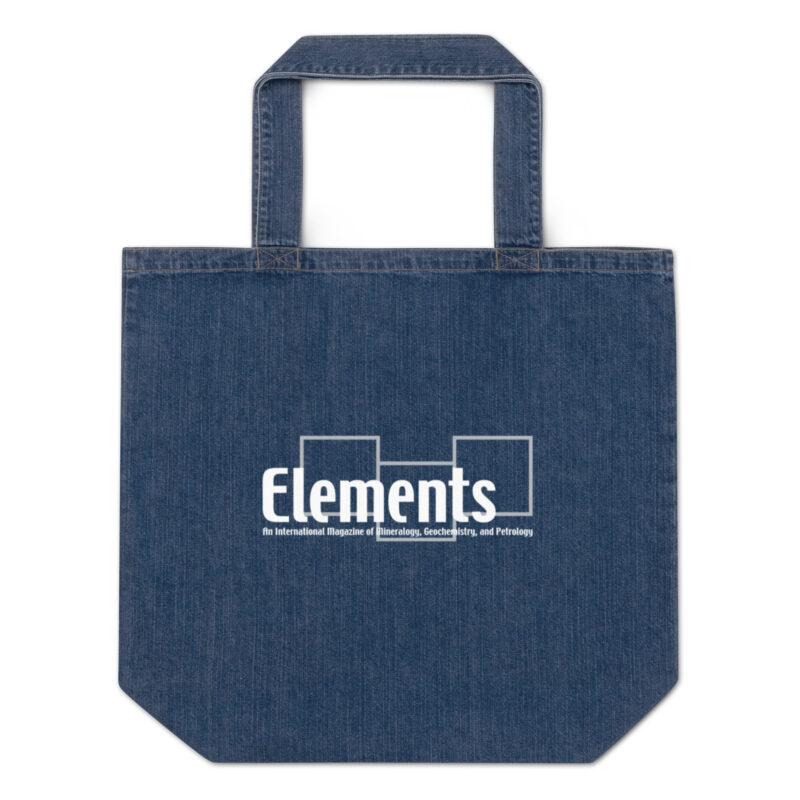 Organic denim tote bag