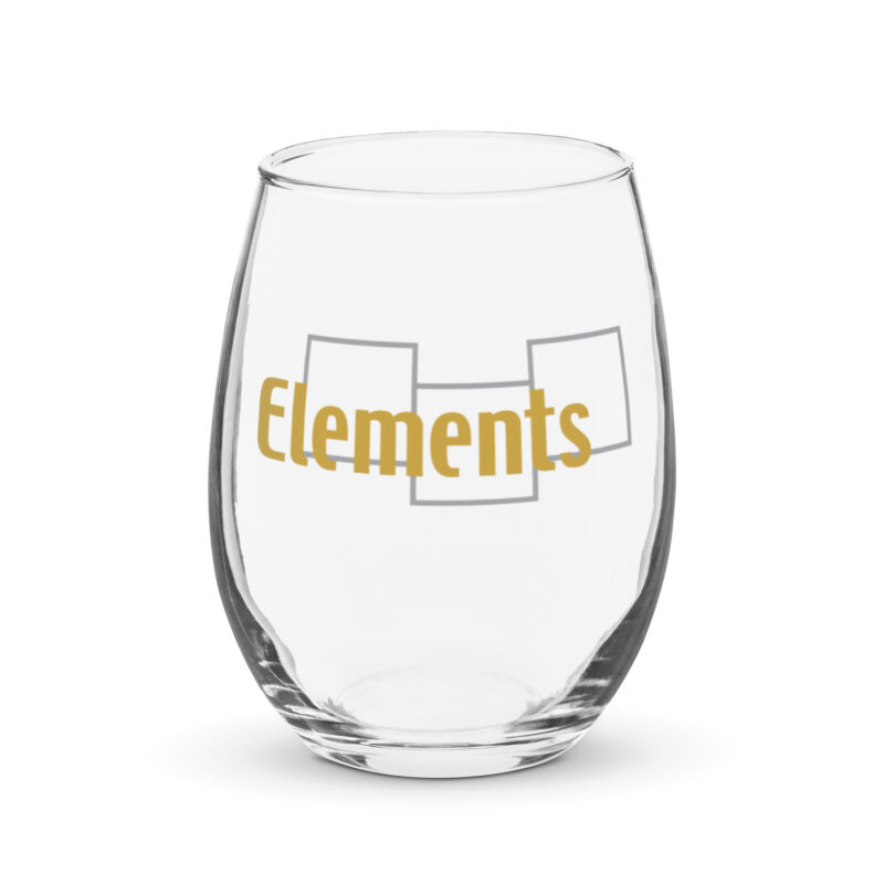 Stemless wine glass